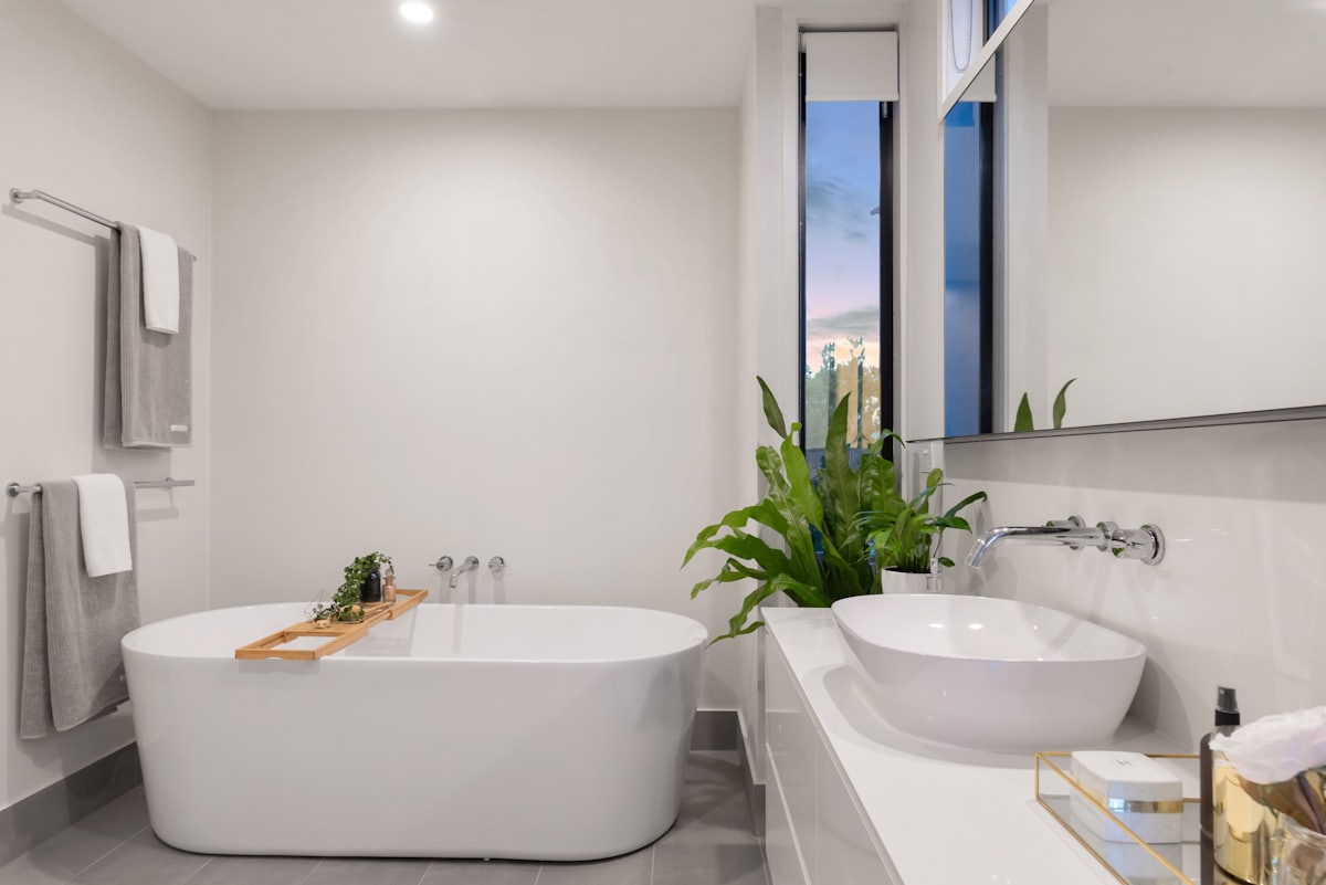 Renovated modern bathroom