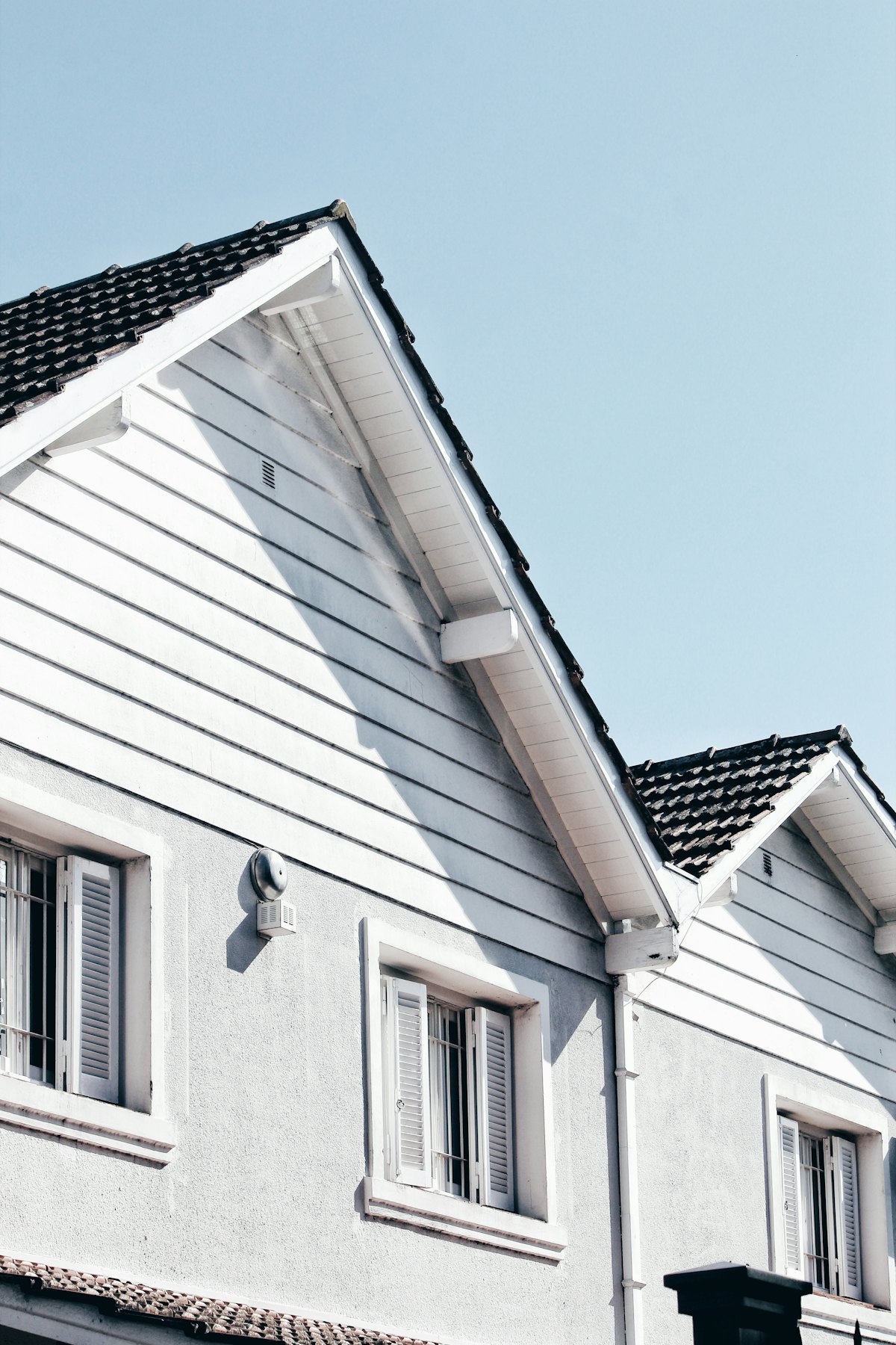 Newly built residential home exterior