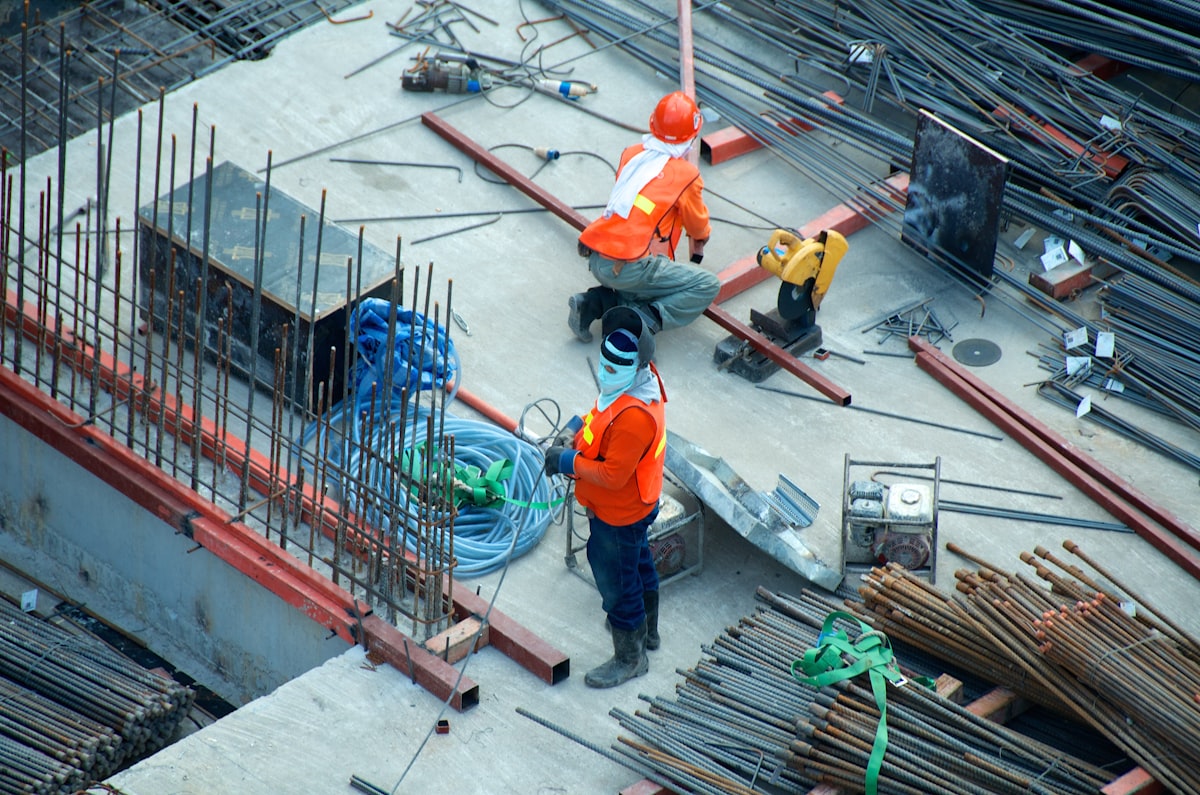 LSPT Holdings crew working on a construction site